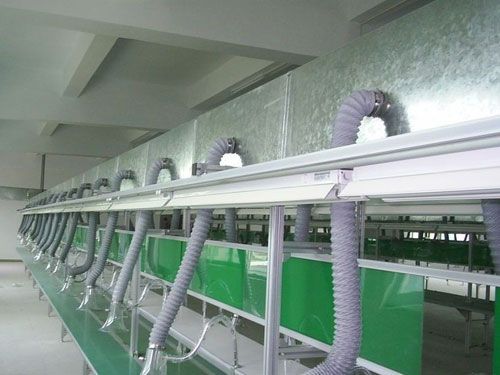电子厂生产线排气案例
